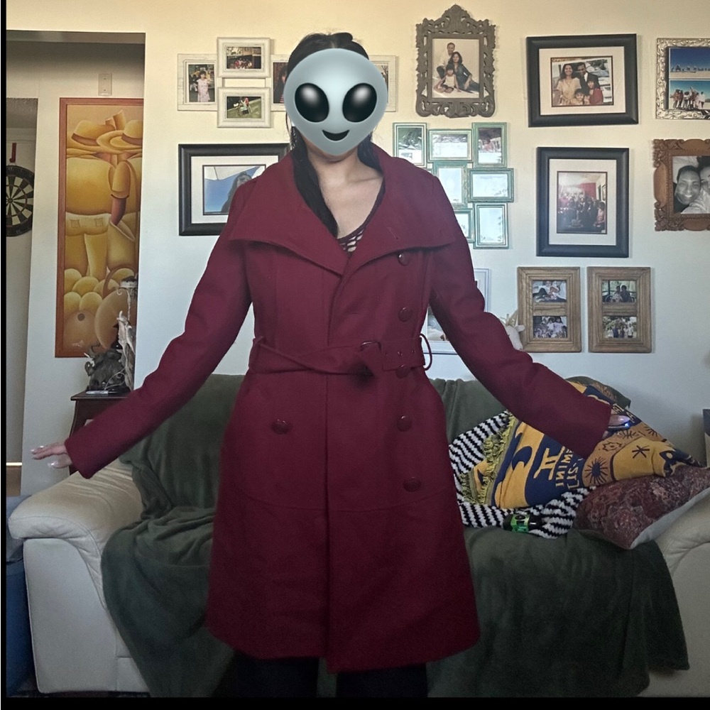 B3 Women's Elegant Red Coat